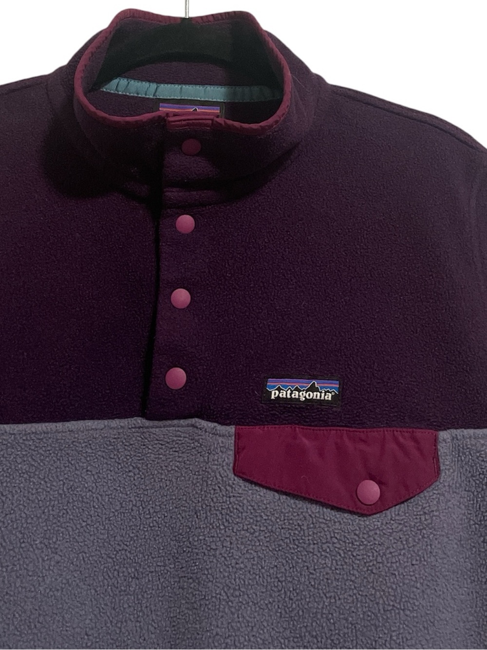 Patagonia Synchilla Snap-T Fleece Pullover Lupine Purple Women’s Size Medium - Picture 3 of 6